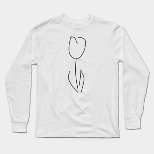 Fringe white tulip Long Sleeve T-Shirt